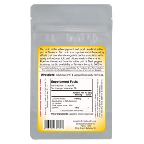 Curcumin And Piperine High Strength Capsules - Image 2