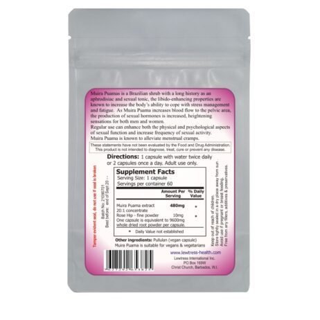 Lewtress Muira Puama (Potency Wood) 9600mg - Image 2